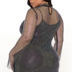 Fashion Nova Rhinestone Affair Mini Dress - Black -fashion nova dresses Shop 10 21 21Studio3 CE MJ 14 53 59 53 BDS23120 Black 6347 PLUS EH