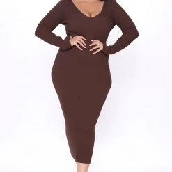 Fashion Nova Kallan Knit Dress - Brown 23 Fashion Nova Kallan Knit Dress - Brown -fashion nova dresses Shop 10 26 20Studio3 DM RL 15 13 50 83 21449 Brown 0932 PLUS RA