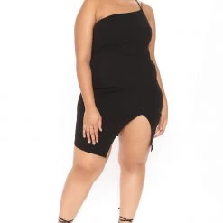 Fashion Nova A Careless Night Midi Dress - Black -fashion nova dresses Shop 10 28 20Studio3 RT SA 14 51 01 53 VD6963 Black 0538 PLUS JK