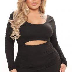 Fashion Nova Cami Ruched Midi Dress - Black -fashion nova dresses Shop 11 01 21Studio1 ME DJ 11 49 37 30 JD45245L Black 8738 PLUS PB