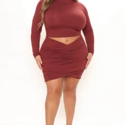 Fashion Nova Kari Ruched Mini Dress - Wine 17 Fashion Nova Kari Ruched Mini Dress - Wine -fashion nova dresses Shop 11 01 21Studio2 SN RL 14 56 16 42 JD45246L Wine 5440 PLUS DC