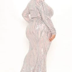 Fashion Nova Strut Like Me Sequin Maxi Dress - Blush/Silver -fashion nova dresses Shop 11 01 21Studio2 SN RL 16 42 45 65 DWR6611 Blushcombo 5614 PLUS MH