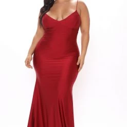 Fashion Nova Walk Behind Me Maxi Dress - Wine -fashion nova dresses Shop 11 03 20Studio4 DM BH 09 10 19 13 DT1384 Wine PLUS 53044 EH