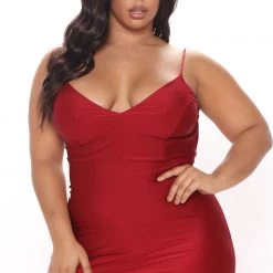 Fashion Nova Walk Behind Me Maxi Dress - Wine -fashion nova dresses Shop 11 03 20Studio4 DM BH 09 10 23 13 DT1384 Wine PLUS 53047 EH