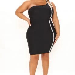 Fashion Nova Sweet Like Suga Bandage Mini Dress - Black -fashion nova dresses Shop 11 03 21Studio3 CE KG 15 21 52 48 FNT447 Black 1928 PLUS KL