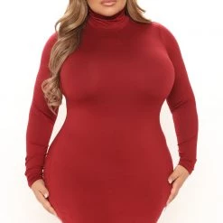 Fashion Nova Higher Up Mini Dress - Burgundy 15 Fashion Nova Higher Up Mini Dress - Burgundy -fashion nova dresses Shop 11 03 21Studio3 CE KG 15 33 52 50 JD45212L Burgundy 1953 PLUS KL
