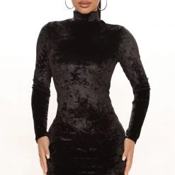 Fashion Nova Crushing It Velvet Mini Dress - Black -fashion nova dresses Shop 11 10 21Studio1 ME KP 11 03 22 11 RD72209 Black 1329 MH