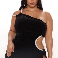 Fashion Nova Forever Known Velvet Gown - Black -fashion nova dresses Shop 11 10 21Studio3 RT KP 10 53 19 1 FNT463 Black 15424 PLUS WG