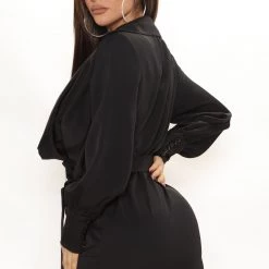 Fashion Nova I'm The One Mini Dress - Black -fashion nova dresses Shop 11 11 21Studio2 ME RL 13 17 19 62 CJ3311A Black 1541 EH