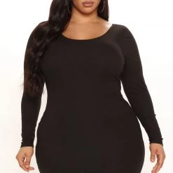 Fashion Nova Jill Double Lined Mini Dress - Black -fashion nova dresses Shop 11 15 21Studio3 ME KP 11 40 18 28 RD44587L Black 2407 PLUS KL