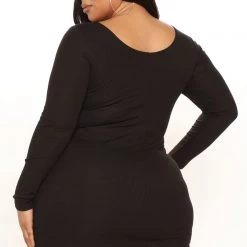 Fashion Nova Jill Double Lined Mini Dress - Black -fashion nova dresses Shop 11 15 21Studio3 ME KP 11 40 27 28 RD44587L Black 2411 PLUS KL