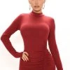 Fashion Nova Krissy Ruched Mini Dress - Burgundy -fashion nova dresses Shop 11 17 21Studio2 RT TB 11 12 41 15 RD45093L Burgundy 5907 PB