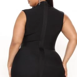 Fashion Nova Classic Bandage Midi Dress - Black -fashion nova dresses Shop 11 18 21Studio3 CE KP 09 49 44 7 AD5943 Black 4558 PLUS EH