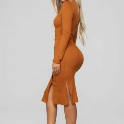 Fashion Nova Show Some Sass Sweater Dress - Rust -fashion nova dresses Shop 11 20 18 Studio 2 10 01 56 RD33874L Rust0743 JF scaled