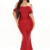 Fashion Nova Get The Glow Maxi Dress - Burgundy