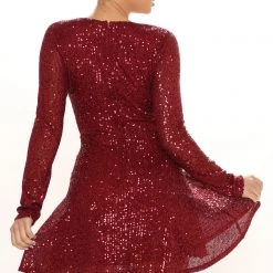 Fashion Nova Shining On Them Sequin Mini Dress - Burgundy 13 Fashion Nova Shining On Them Sequin Mini Dress - Burgundy -fashion nova dresses Shop 11 23 21Studio1 CE 09 16 29 1 FD40114 Burgundy P 2957 MH