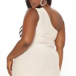 Fashion Nova Make It Happen Bandage Midi Dress - Cream/combo -fashion nova dresses Shop 11 24 21Studio3 ME TB 14 28 26 57 MD7604 Creamcombo 8587 PLUS KL