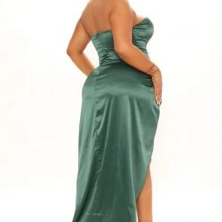 Fashion Nova Right Next Door Satin Maxi Dress - Hunter -fashion nova dresses Shop 11 26 21Studio1 ME 10 39 55 32 FNT143 Hunter P 4197 PLUS KL