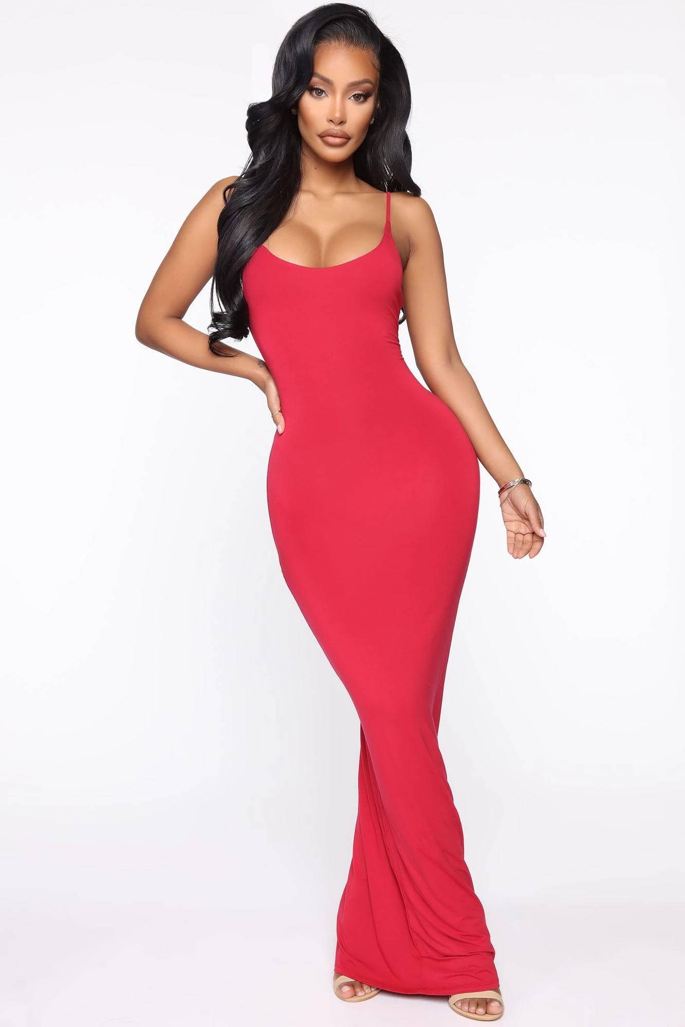 Fashion Nova Ajay Maxi Dress - Red 3 Fashion Nova Ajay Maxi Dress - Red