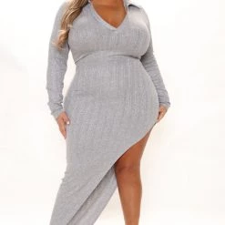 Fashion Nova One Step Closer Maxi Dress - Heather Grey -fashion nova dresses Shop 11 29 21Studio2 RT KP 09 44 34 2 9128DFN HeatherGrey 0296 PLUS EH