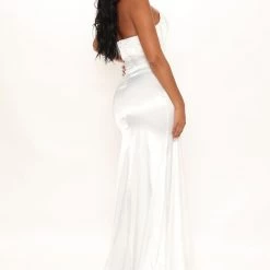 Fashion Nova Celebration Time Satin Gown - White -fashion nova dresses Shop 11 29 21Studio3 ME KG 13 35 41 41 FNT380 White 8976 EH