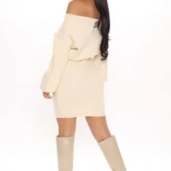 Fashion Nova Elated Off The Shoulder Mini Dress - Cream -fashion nova dresses Shop 12 03 20Studio2 RM SD 11 38 16 29 90626 Cream 9612 RA