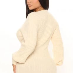 Fashion Nova Perfect Mood Sweater Mini Dress - Cream -fashion nova dresses Shop 12 03 21Studio1 CE 09 51 11 12 SD133 Cream 7270 EH