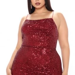 Fashion Nova Highlight Sequin Maxi Dress - Burgundy -fashion nova dresses Shop 12 04 20Studio3 RT JH 13 46 47 57 DR1467 Burgundy 69651 PLUS KL