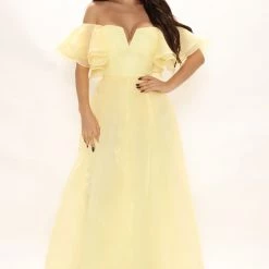 Fashion Nova One Day Away Maxi Dress - Yellow