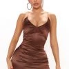 Fashion Nova Love You More Satin Mini Dress - Brown -fashion nova dresses Shop 12 07 20Studio2 CE RL 10 16 10 6 DA26097 Brown 11435 NT