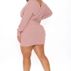 Fashion Nova Just Between Us Sweater Dress - Mauve -fashion nova dresses Shop 12 07 20Studio3 PA MJ 14 14 03 49 W9025 Mauve 0566 PLUS NT