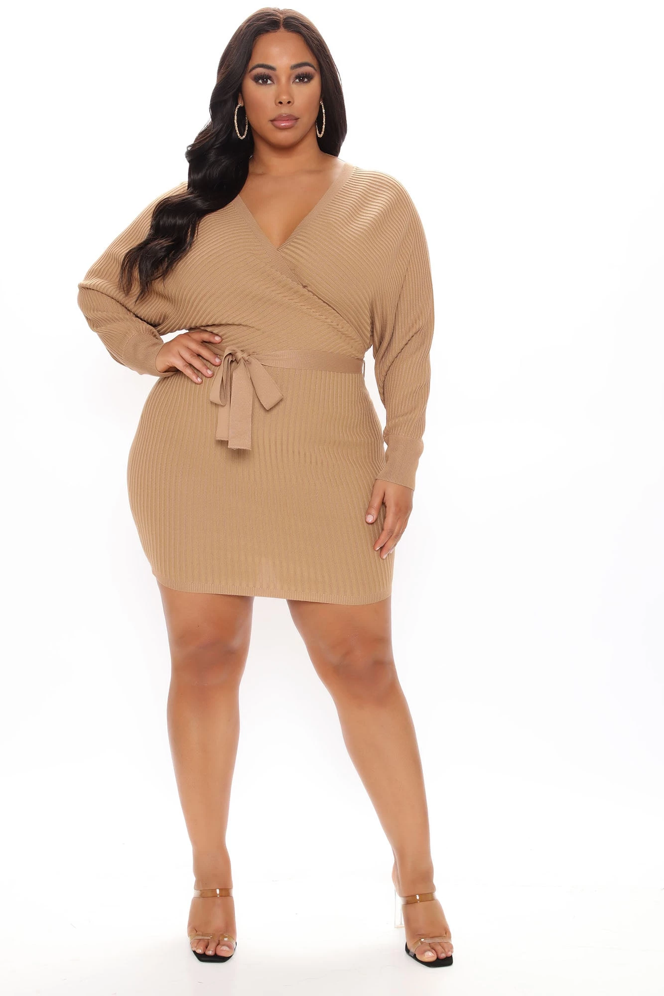 Fashion Nova Just Between Us Sweater Dress - Camel 9 Fashion Nova Just Between Us Sweater Dress - Camel - Image 7