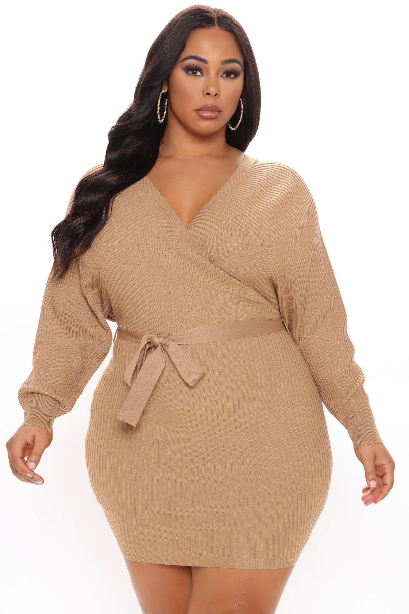 Fashion Nova Just Between Us Sweater Dress - Camel 8 Fashion Nova Just Between Us Sweater Dress - Camel - Image 6