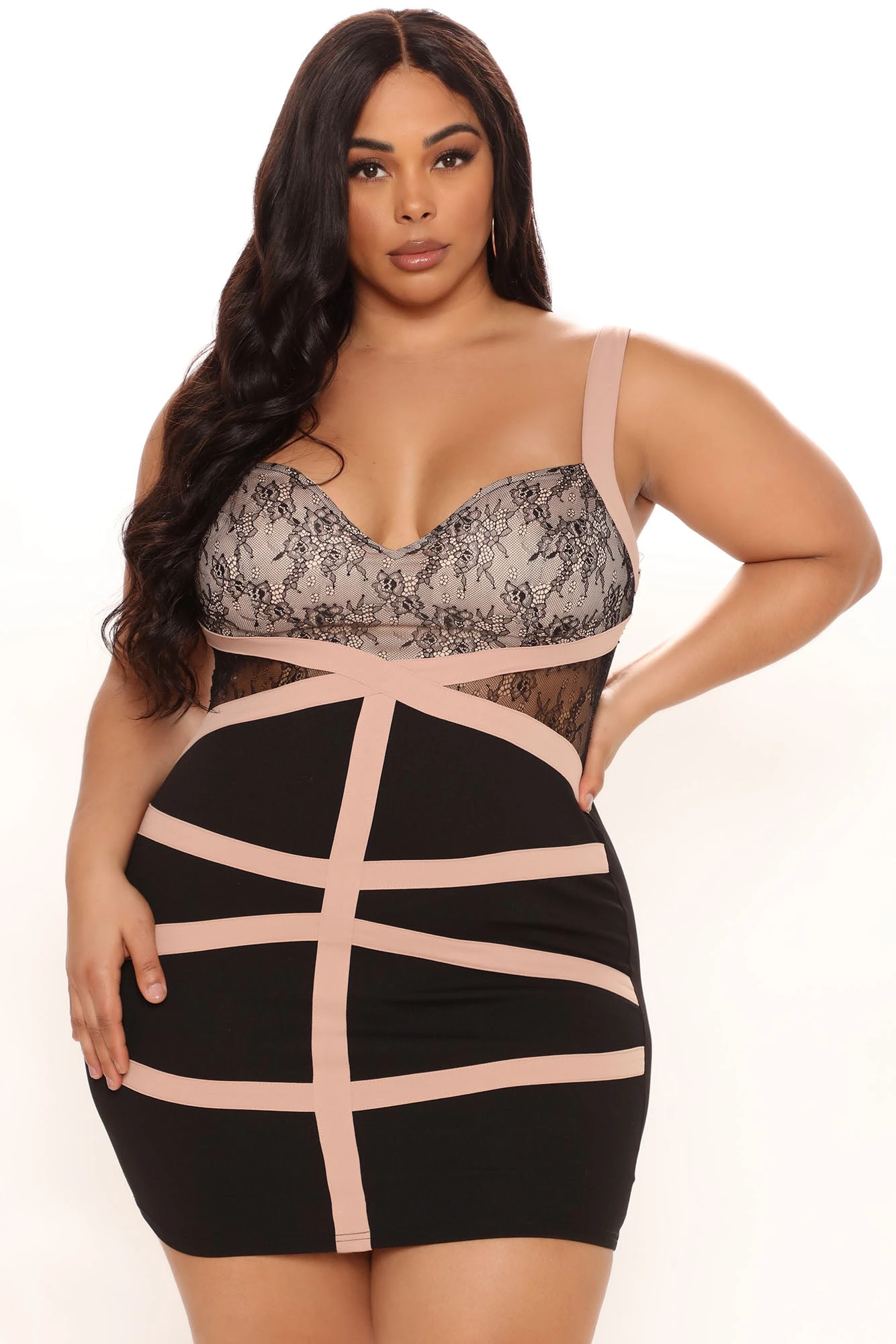 Fashion Nova Lace Be More Than Friends Dress - Black/combo 7 Fashion Nova Lace Be More Than Friends Dress - Black/combo - Image 5