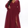 Fashion Nova I'm The One Maxi Dress - Burgundy -fashion nova dresses Shop 12 08 20Studio3 SN MJ 13 26 01 54 MM2224P Burgundy PLUS 0626 JK