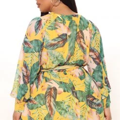 Fashion Nova Park Avenue Maxi Dress - Yellow/combo -fashion nova dresses Shop 12 09 21Studio3 RT MJ 10 11 12 17 MA8441 Yellowcombo 3316 PLUS SG