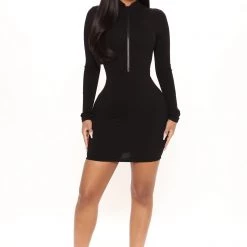 Fashion Nova Brooklyn Snatched Mini Dress - Black -fashion nova dresses Shop 12 10 20Studio1 MS OD 14 49 59 27 D1346FN Black 3847 RA