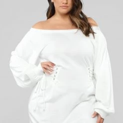 Fashion Nova Rise And Grind Corset Dress - White -fashion nova dresses Shop 12 12 18 Studio 3 AB 15 19 56 71103K White 14448 AJ scaled