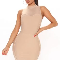 Fashion Nova On A Special Occasion Bandage Midi Dress - Nude -fashion nova dresses Shop 12 14 20Studio2 RT SD 10 38 11 31 MD6130 Nude 14722 RA