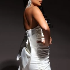 Fashion Nova Antoinette Satin Mini Dress - White -fashion nova dresses Shop 12 15 21Studio3 ME KG 14 40 32 45 A45926 White 19551 PB