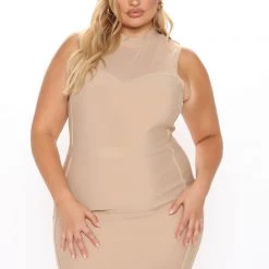 Fashion Nova On A Special Occasion Bandage Midi Dress - Nude -fashion nova dresses Shop 12 16 20Sudio3 SN SD 15 14 54 54 MD6130 Black PLUS 0951 JK