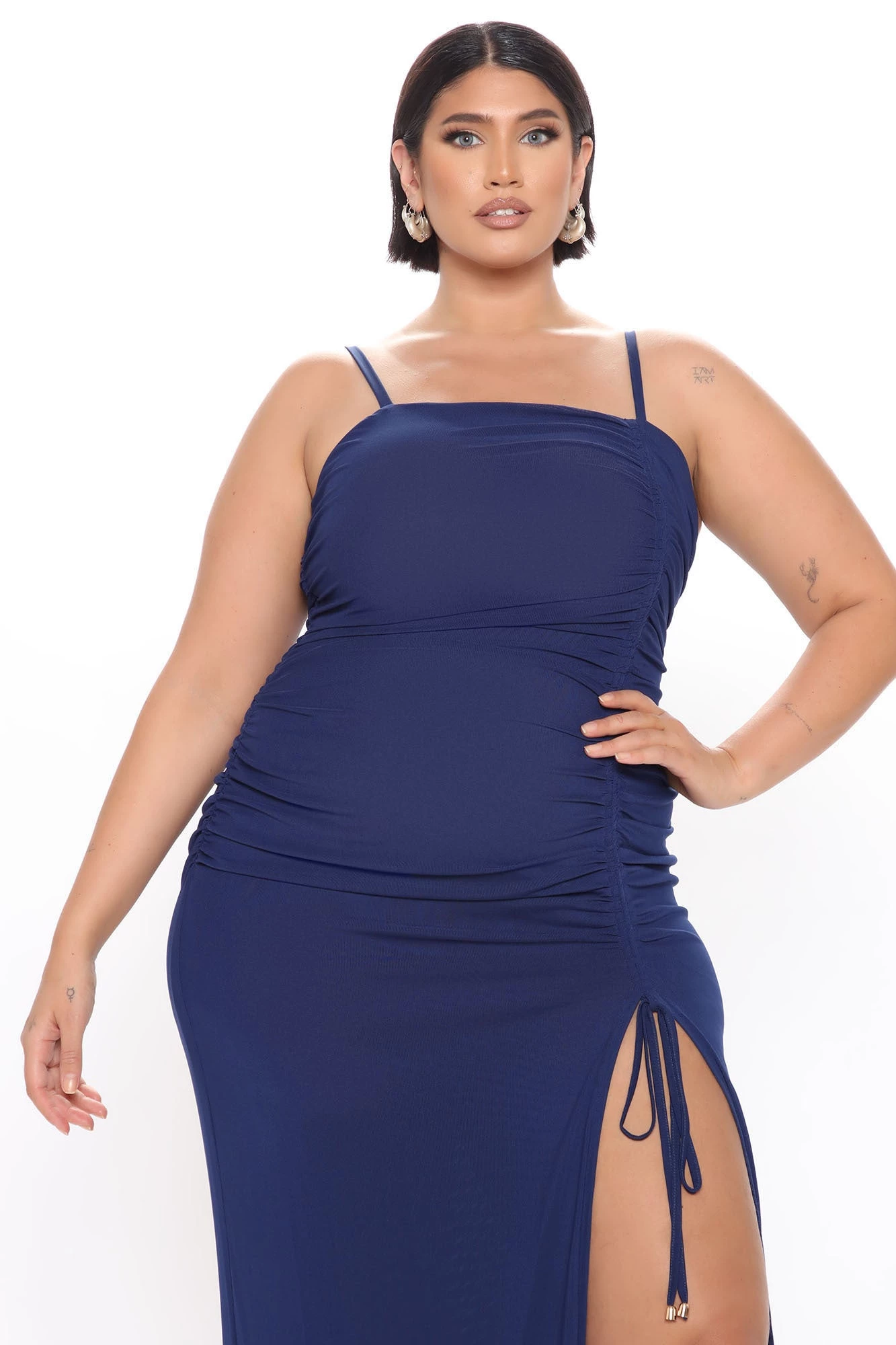 Fashion Nova Love Attraction Mesh Maxi Dress - Navy 8 Fashion Nova Love Attraction Mesh Maxi Dress - Navy - Image 6