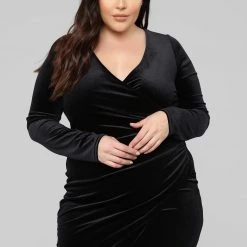 Fashion Nova Never Ending Night Maxi Dress - Black -fashion nova dresses Shop 12 19 18 Studio 1 AA 11 59 30 D2221 Black D2221 Black 1X 0140 AB scaled