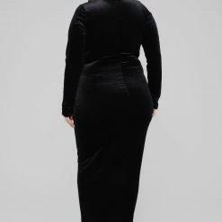 Fashion Nova Never Ending Night Maxi Dress - Black -fashion nova dresses Shop 12 19 18 Studio 1 AA 12 00 00 D2221 Black D2221 Black 1X 0148 AB scaled