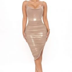 Fashion Nova Hollywood Heartthrob Mesh Midi Dress - Mocha -fashion nova dresses Shop 12 21 20Studio1 CE MJ 14 20 54 20 ID68507FN Mocha 3816 RA