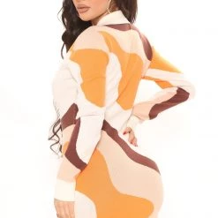 Fashion Nova Just Imagine Sweater Mini Dress - Orange/combo -fashion nova dresses Shop 12 27 21Studio2 ME ON 14 04 15 51 JD5853BFN Orangecombo 10652 PB