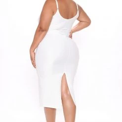 Fashion Nova Everlasting Midi Dress - White -fashion nova dresses Shop 3 29 21Studio3 RT SD 09 33 11 3 RD38784 White 81874 PLUS KL