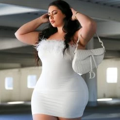 Fashion Nova 90's Chic Mini Dress - White -fashion nova dresses Shop 90 sChicMiniDress White MER PLUS
