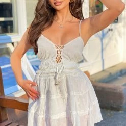 Fashion Nova Alaina Mini Dress - White
