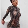 Fashion Nova Animal Instincts Mini Dress - Brown -fashion nova dresses Shop AnimalInstinctsMiniDress Brown 2 MER